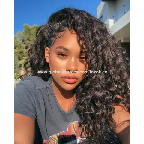 Short curly lace closure wig/ cooperate wig style/ new in wig style - Wigs  black, average, curly, short, human hair