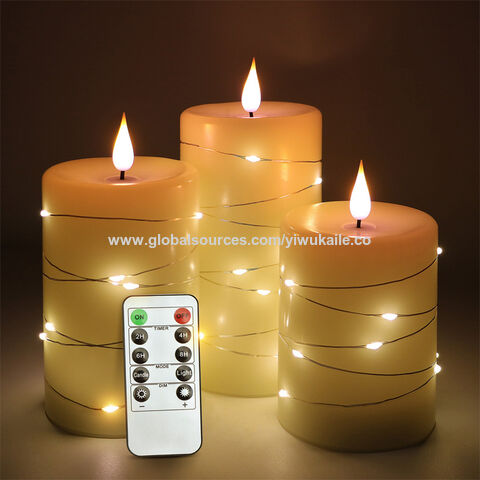 LED-Laternen-Lichterkette mit Kerzen für Weihnachts- und Halloweenpartys, Paraffin-Kerzen für Bars und Restaurants mit Fernbedienung for sale at factory direct price