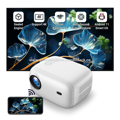 Mini proyector portátil WiFi Android 6.0 el cine en casa para Proyector de  vídeo 1080p 2400 lumens Teléfono video proyector 3D - China El proyector,  Mini proyector