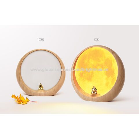 Lámpara de ambiente lunar decorativa LED personalizada para aniversario, boda o regalo de San Valentín for sale at factory direct price