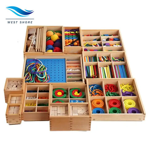 Wooden Montessori Toy Materials 15 In 1games Wooden Puzzle Educational ...