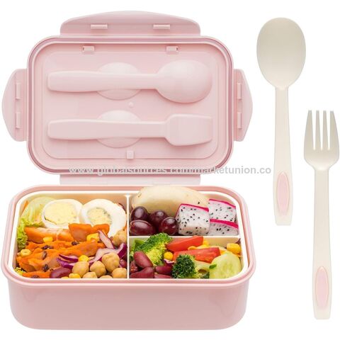Lancheira Bento para Crianças com Colher e Garfo - Durável para Refeições em Movimento, Livre de BPA e Materiais Seguros para Alimentos for sale at factory direct price