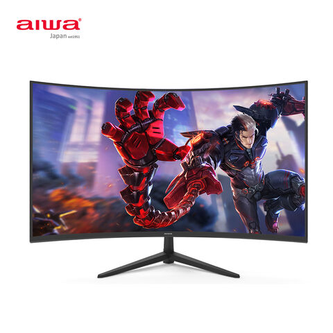 Aiwa marca fabricante Venta caliente 24 pulgadas 27 pulgadas FHD 2K 4K Monitor curvado PC 75Hz 144Hz 165Hz 5ms 1ms Monitor de juego