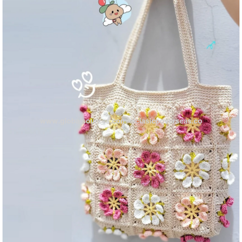 Granny Square Bolsos Cuadrados Grandes Crochet Bolso Cuadrado