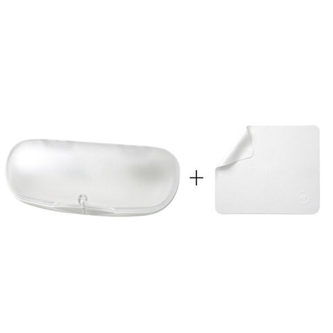 Funda de Gafas de Sol de PVC Promocional Artística Transparente Esmerilada con Hebilla Magnética Ultra Ligera for sale at factory direct price