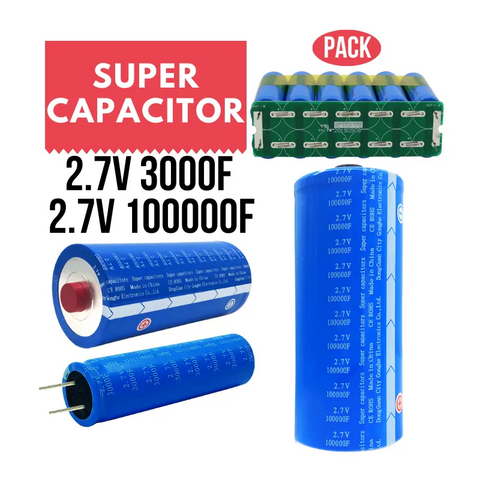 Buy Wholesale China New Technology Graphene Super Capacitor 2.7v 3000f  100000f Ultracapacitor Battery With Rohs/ce/iso9000/iec Certificates &  Battery Cell at USD 6