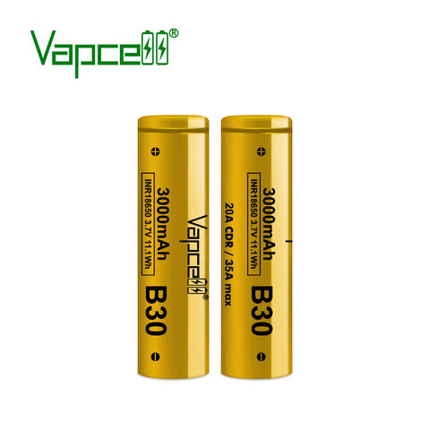10 Pieces 5000mAh 3.7V Rechargeable 18650 Battery(Yellow)
