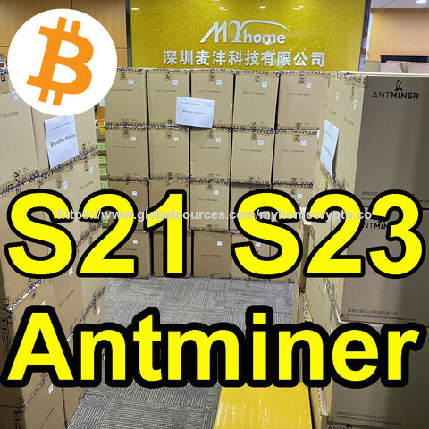 Em Estoque Novo Bitmain Antminer S21 200T 195T 188T S21 Hydro 335T Minerador BTC T21 190T S19XP S19K Whatsminer M60 M50 Minerador Bitcoin