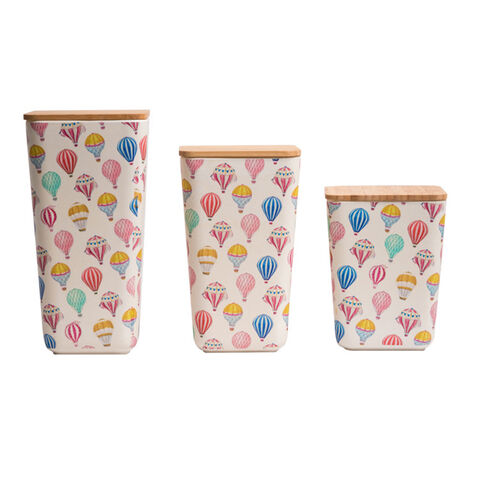 Tarros de Bambú Herméticos para Azúcar, Frascos Ecológicos Biodegradables Sellados para Almacenamiento de Alimentos for sale at factory direct price