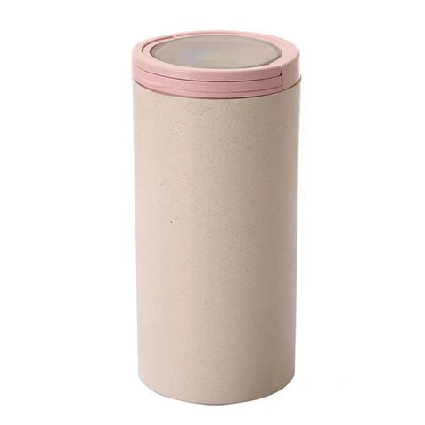 Tarros de fibra de bambú, tarro de almacenamiento de cocina biodegradable para té, café, cereales for sale at factory direct price