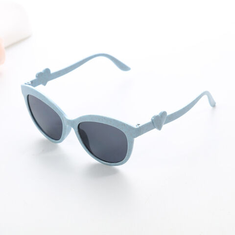 Lunettes de soleil pour enfants 2021, nouveau style personnalisable, mode paille de blé, lunettes de soleil promotionnelles pour enfants for sale at factory direct price