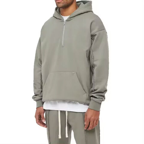 Wholesale Grey Baggy Pullover Hooded Tracksuit