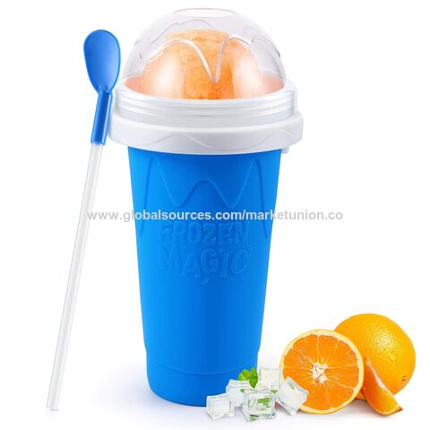 Slushy Maker Cup, Frozen Slushy Magic Squeeze Cup Freeze Mug Silicone Milkshake Smoothie Mug, Cooling maker Cup for sale at factory direct price