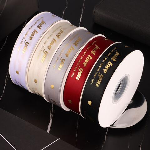 Buy Wholesale China 2.5cm Hot Stamping Polyester Ribbon Just Gift ...