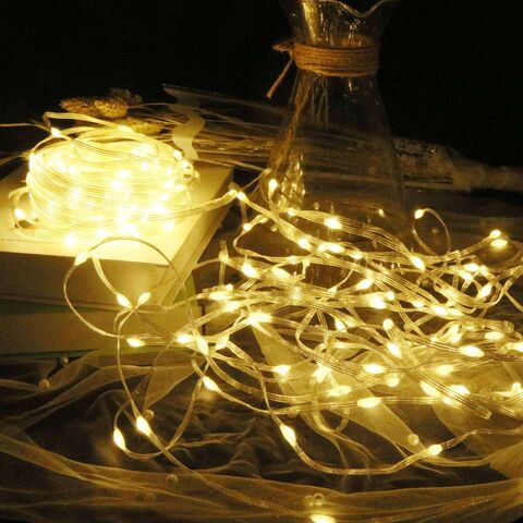 Venta Caliente 10M 100 LEDs Guirnalda de Luces con Control Remoto y Cambio de Color para Decoración Navideña Interior y Exterior - Luces de Hadas