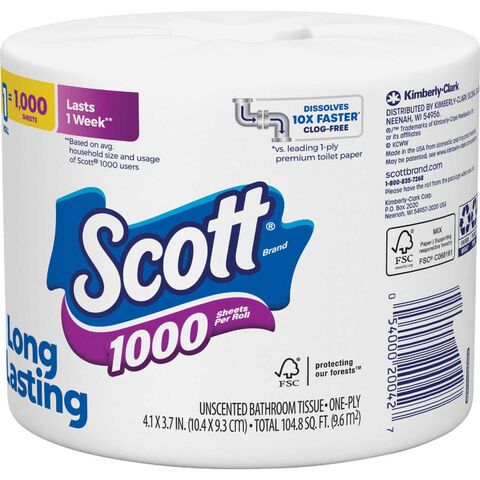 Wholesale Scott Toilet Paper Bulk Rolls Bath Tissue Bathroom Soft 3 Ply ...