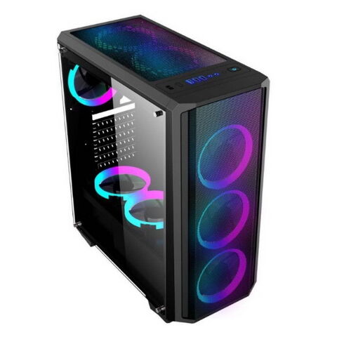 Wholesale Luminous Chassis Gaming Computer Case Tempered Glass Side ...