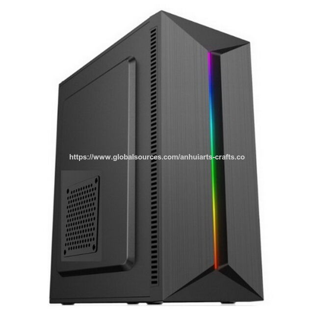 Artshow Acrylic Panel ATX Computer Cabinet RGB Gaming PC Case Black Chassis Front ABS Panel With RGB Light Strip Wholesale OEM ODM for sale at factory direct price