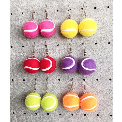 Tennisball-Ohrringe for sale at factory direct price