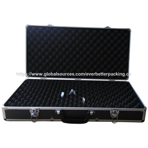 Fabricación a medida de caja de herramientas de aluminio con espuma corrugada para instrumentos veterinarios y entrega de herramientas OEM