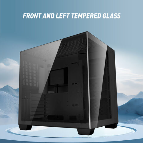 Gaming Pc Case With Infinity Tempered Glass And Usb 3.0 X 1, Type C 