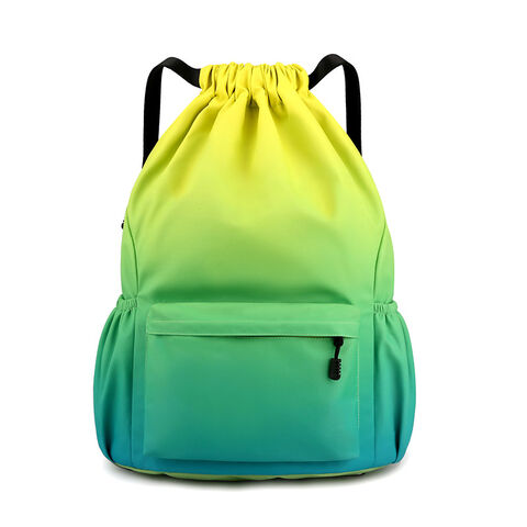 Sportrucksack Fußball / Polyestertaschen Sport Nylon Rucksack Turnbeutel for sale at factory direct price