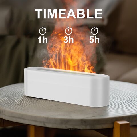 Colorful Flame Fire Diffuser Humidifier, 7 Colors Changing Oil Diffuser ...