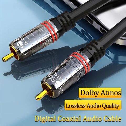 Buy Wholesale China Coaxial Digital Audio Cable Subwoofer Cable Rca Male To  Male Hifi 5.1 Spdif Stereo Audio Cable For Home Theater Tv & Rca Cable at  USD 2.1