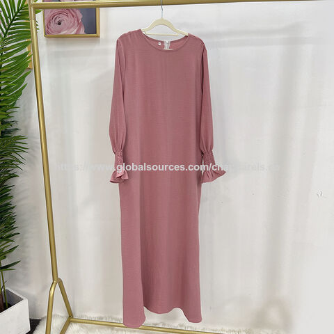 Abaya Langarm Muslimisches Kleid für Damen Dubai Islamisches Kleid
