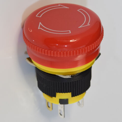LA139S (Tipe Miniatur) Sakelar Tombol Berhenti Darurat Tersegel Pemasangan Panel M16 dengan Tingkat Perlindungan IP65 for sale at factory direct price