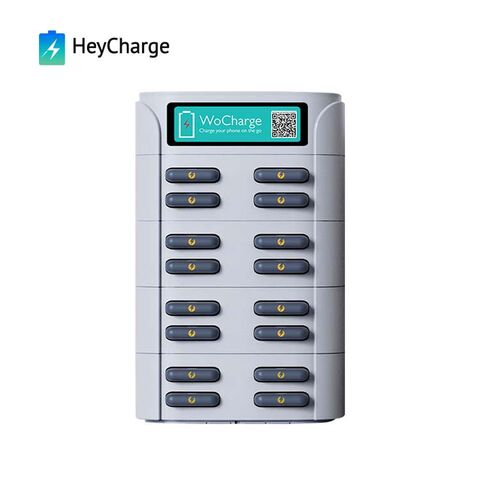 Nueva Estación de Carga de Batería Externa Redonda de Moda para Exteriores con 16 Ranuras, Gabinete de Alquiler para Venta de Energía Móvil, Cargador Compartido Multipuerto para Restaurantes for sale at factory direct price