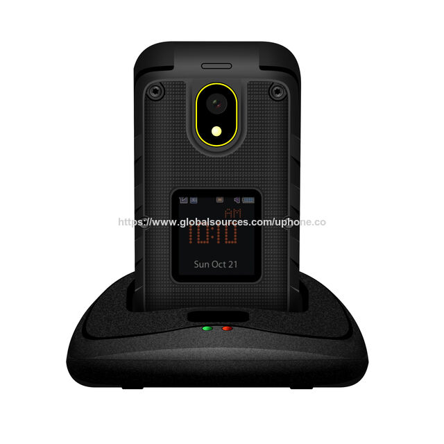 OEM ODM 4G LTE Robustes Senioren-Klapphandy mit 2,4 Zoll + 1,44 Zoll Dual-Display