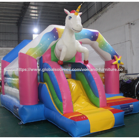 Buy Wholesale China Wholesale Bouncy Castle Slide Outdoor Square ...