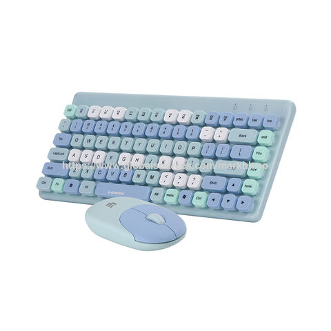 fashion wireless keyboard mouse set 2.4G thin   desktop laptop accessories