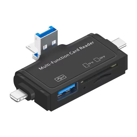 7 IN1 Multi OTG USB C Adaptateur SD TF Micro Lecteur de Carte Micro USB Adaptateur pour Éclairage Ipad Macbook Ordinateur Portable Tablette Android Téléphone