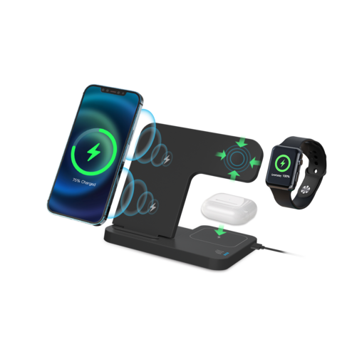 Smart Phone Multi-port Wireless Circular Charger main image 0