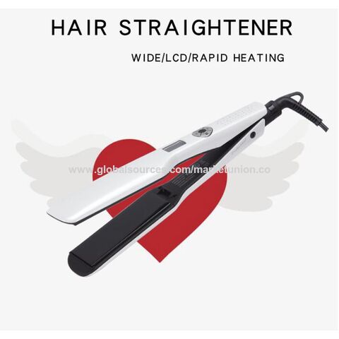 Plancha de pelo profesional con pantalla LCD multi-etapa, control de temperatura, placas anchas y calentamiento rápido PTC para un alisado y moldeado perfecto. for sale at factory direct price