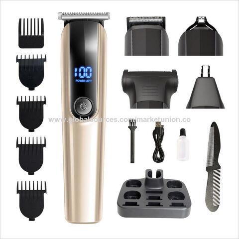 Set de peluquería multifuncional, cortapelos eléctrico recargable, popular en Amazon, resistente al agua, para uso doméstico
