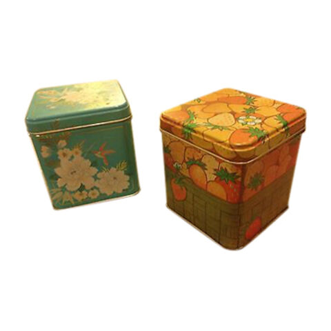 علب معدنية، صناديق مناسبة لأغراض التعبئة، تم قبول الشعارات المخصصة for sale at factory direct price