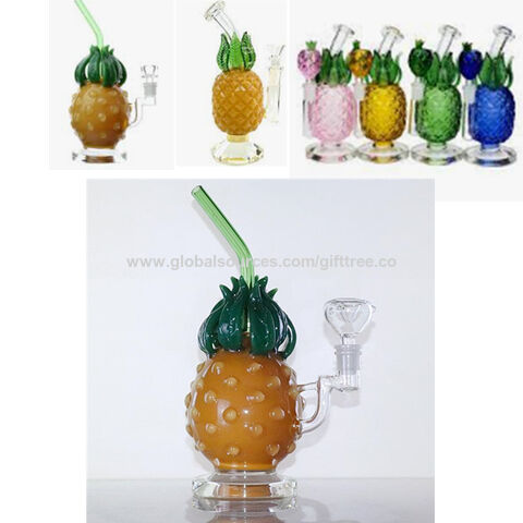 Wholesale Pineapple Shape Assorted Colors Bongs Glass Bong Glass ...