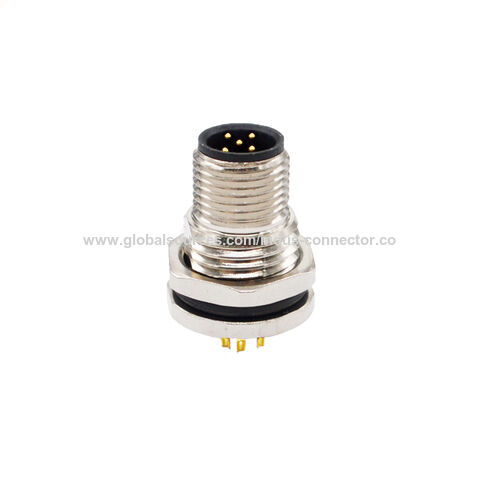 Conector de solda de fio personalizado m12 pg9 ou m16 conector fêmea de 3 pinos frontal código B for sale at factory direct price