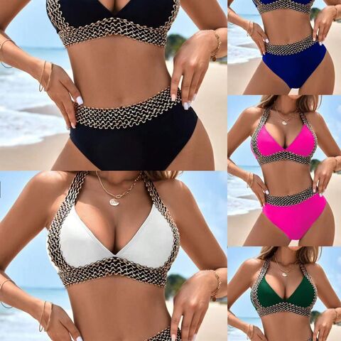 2024 High Quality Swimsuit Women s Body Tight Solid Color Sexy