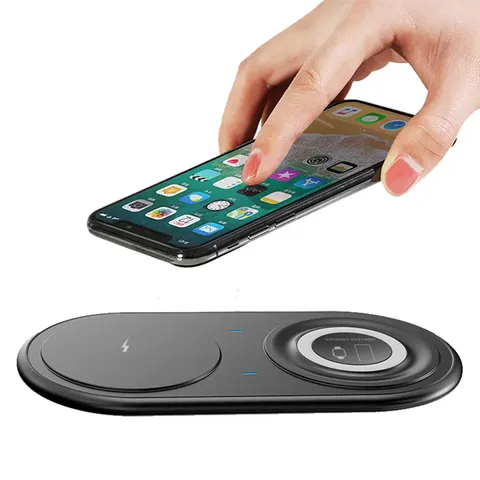Cargador Inalámbrico 3 en 1 de Carga Rápida Compatible con Teléfonos Móviles, iWatch, Airpods y Auriculares TWS de Shenzhen