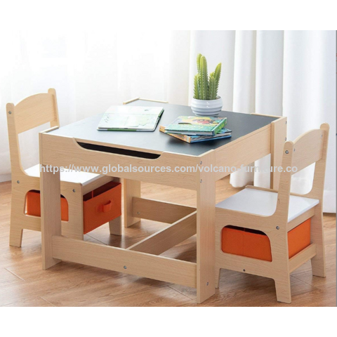 Wholesale 3 Piece Kids Table And Chair Set Multifunctional Activity ...