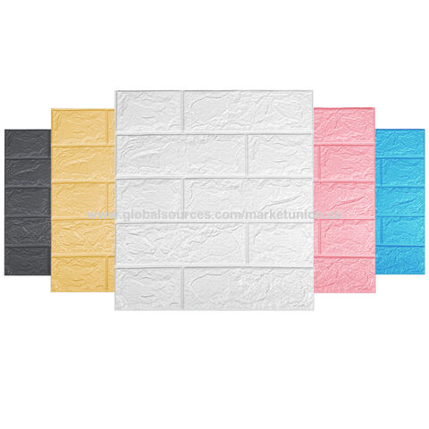 3D wall panels sticker Wall decoration wallpaper XPE foam self-adhesive brick pattern wallpaper Simple XPE foam