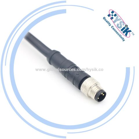 Waterproof Ip67 Ip68 Custom Straight M8 Cable Assembly Male To Female 3 ...