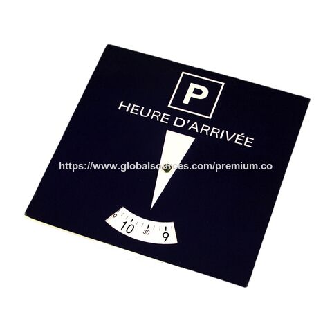 Precio de fábrica Logotipo personalizado impreso Disco de estacionamiento de papel promocional Reloj Temporizador de estacionamiento digital para coche for sale at factory direct price