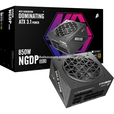 Fonte de Alimentação para PC Mais Vendida do Fabricante, ATX3.0, 80 PLUS Gold, Capacitor Eletrolítico de Alumínio Totalmente Japonês, 10 Anos de Garantia for sale at factory direct price