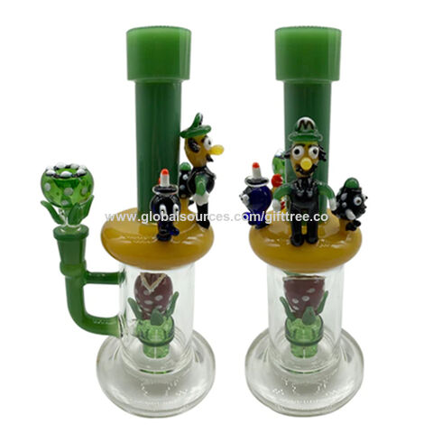 Wholesale Super Mario Dab Rigs Colored Flower Perc Glass Water Pipe ...