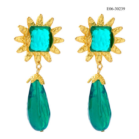 Wholesale Rhinestone Drop Earrings For Women Colorful Rhinestone ...